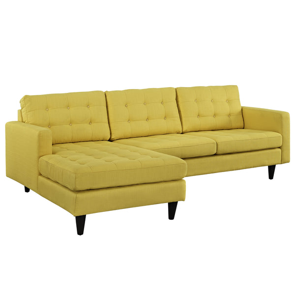 Empress Left-Facing Upholstered Sectional Sofa - Sunny