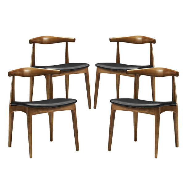 Tracy Dining Chairs Set of 4 - Black