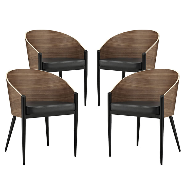 Cooper Dining Chairs Set of 4 - Walnut