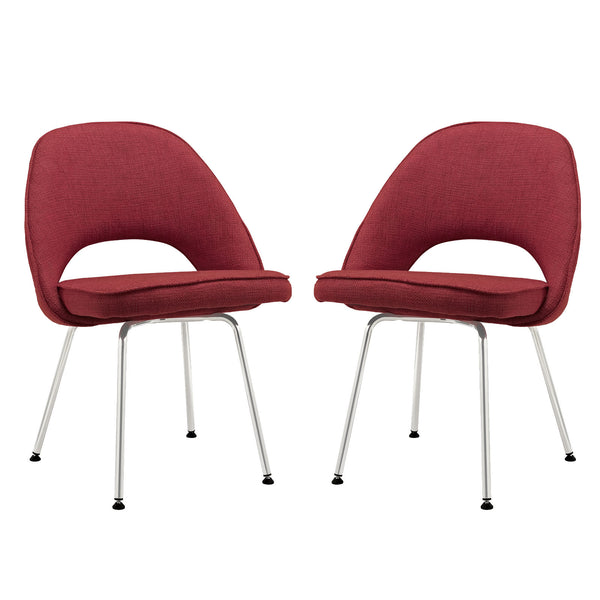 Cordelia Dining Chairs Set of 2 - Red