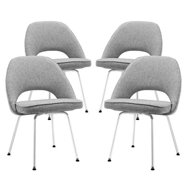Cordelia Dining Chairs Set of 4 - Light Gray