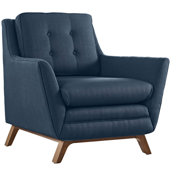 Beguile Fabric Armchair - Azure