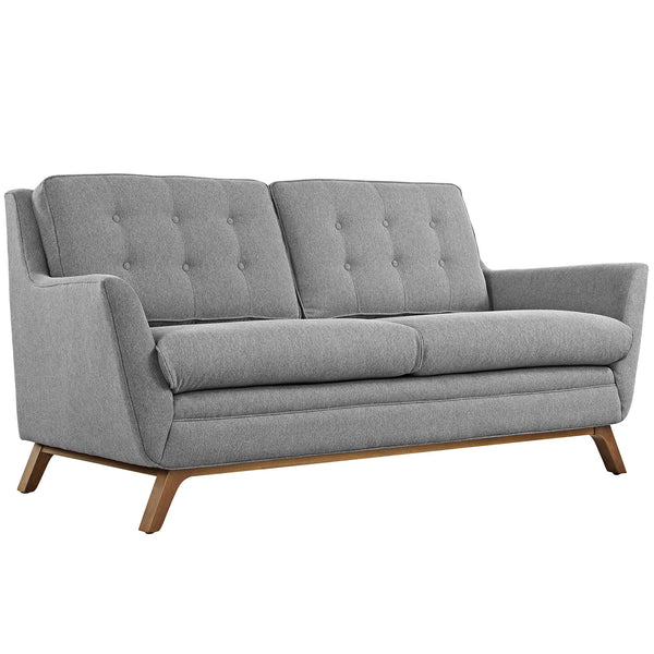 Beguile Fabric Loveseat - Expectation Gray