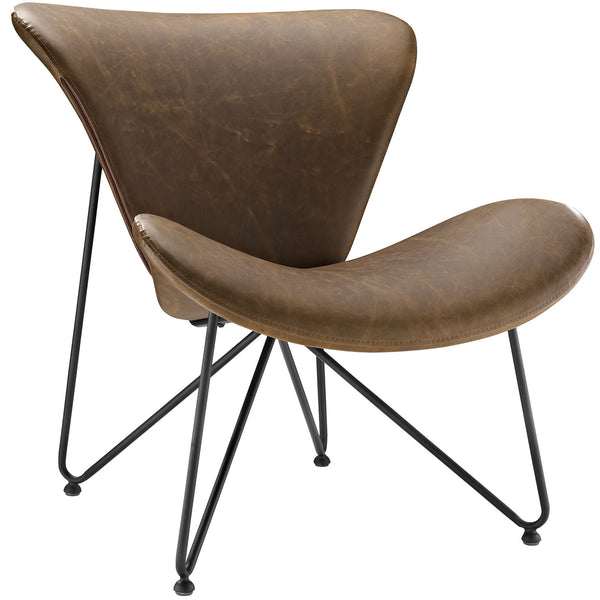 Glide Lounge Chair - Brown