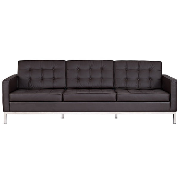 Loft Leather Sofa - Brown