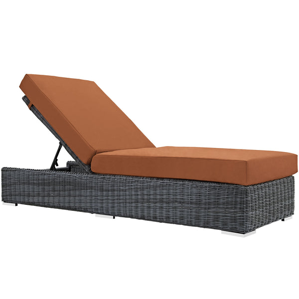 Summon Outdoor Patio Sunbrella® Chaise Lounge - Canvas Tuscan