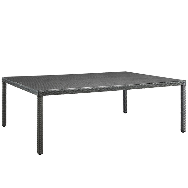 Sojourn 90" Outdoor Patio Dining Table - Chocolate