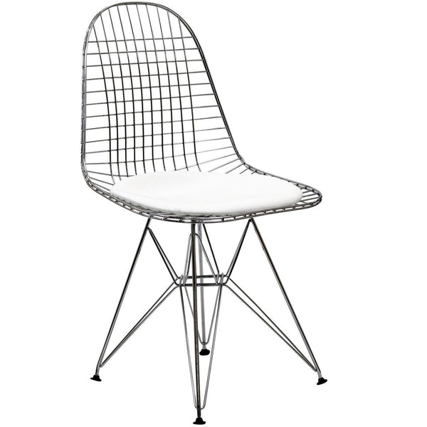 Tower Dining Side Chair - White
