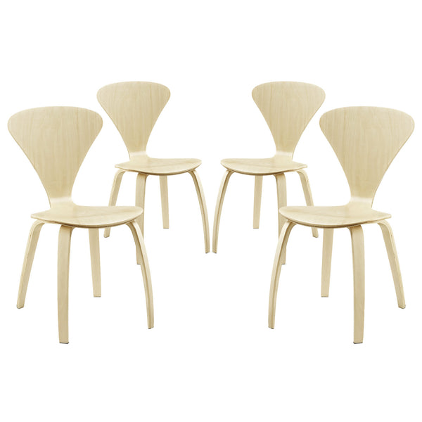 Vortex Dining Chairs Set of 4 - Natural