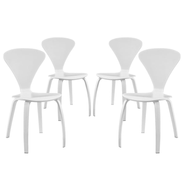 Vortex Dining Chairs Set of 4 - White