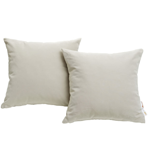 Summon 2 Piece Outdoor Patio Pillow Set - Beige