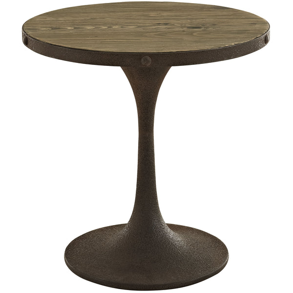 Drive Wood Top Side Table - Brown