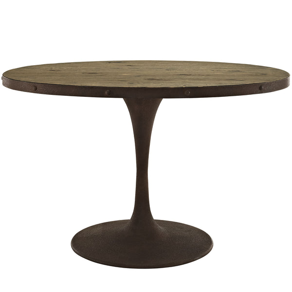 Drive 47" Oval Wood Top Dining Table - Brown