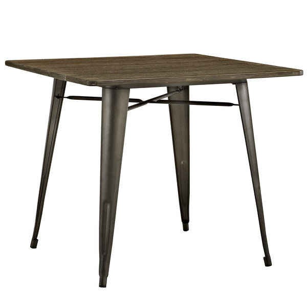 Alacrity 36" Square Wood Dining Table - Brown