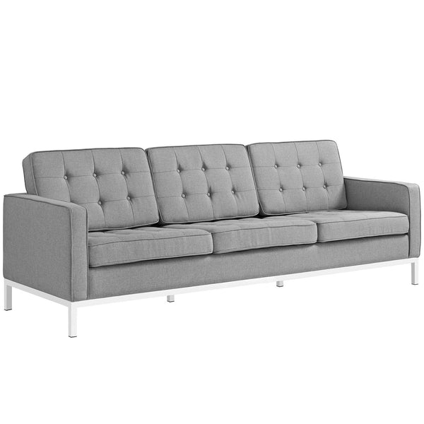 Loft Fabric Sofa - Light Gray