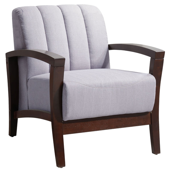 Enamor Fabric Armchair - Walnut Gray