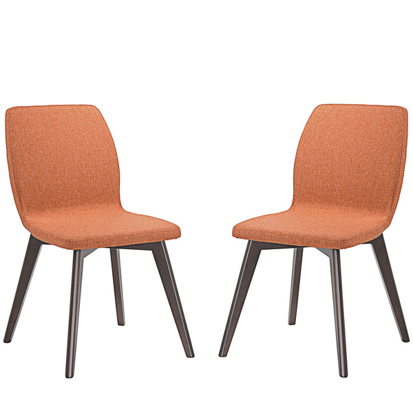Proclaim Dining Side Chair Set of 2 - Walnut Orange