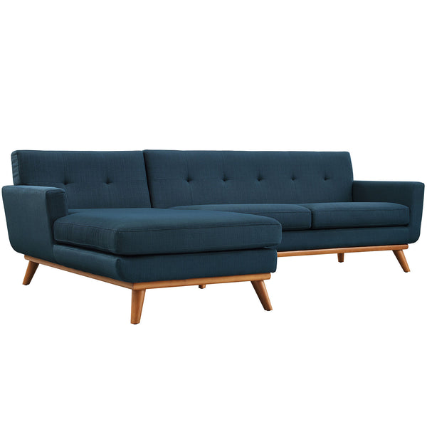Engage Left-Facing Sectional Sofa - Azure