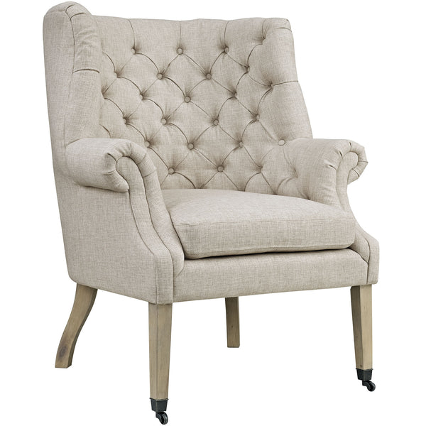 Chart Fabric Lounge Chair - Sand