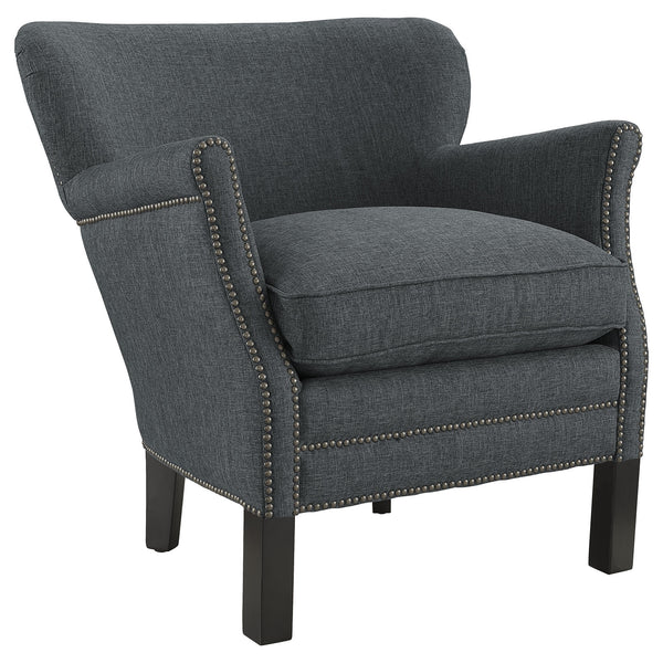 Key Fabric Armchair - Gray