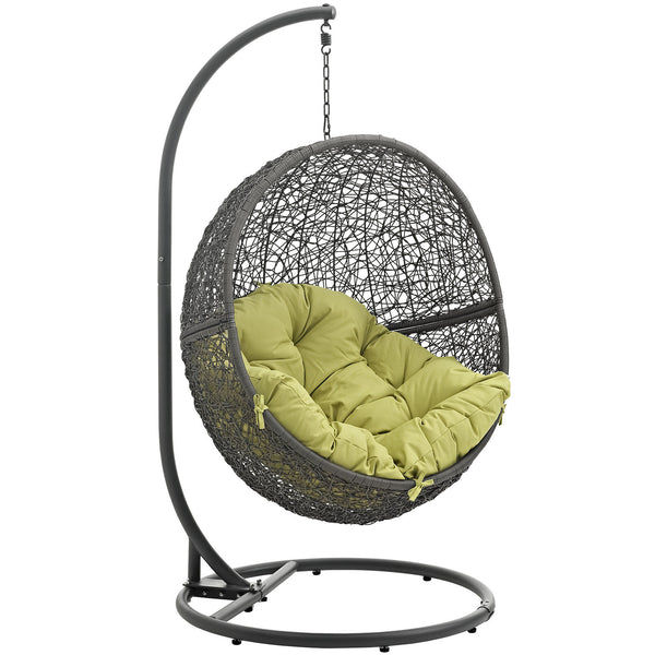 Hide Outdoor Patio Swing Chair With Stand - Gray Peridot