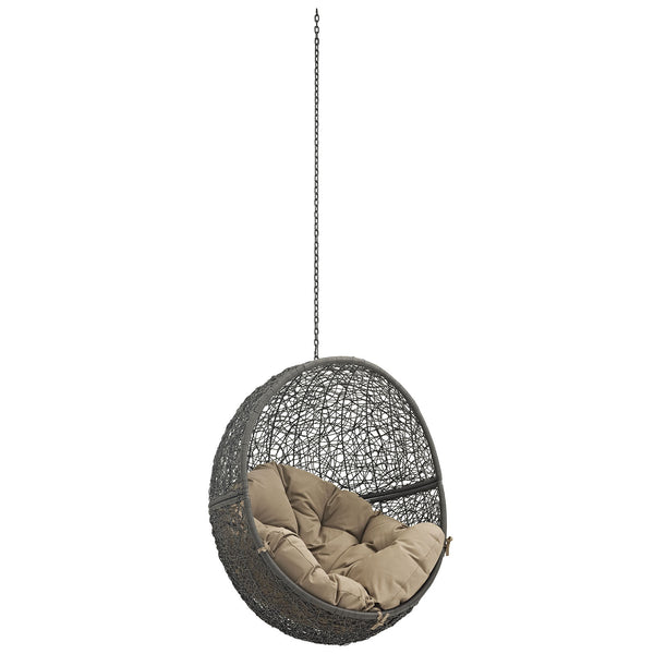 Hide Outdoor Patio Swing Chair Without Stand - Gray Mocha