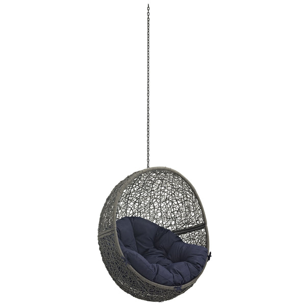 Hide Outdoor Patio Swing Chair Without Stand - Gray Navy