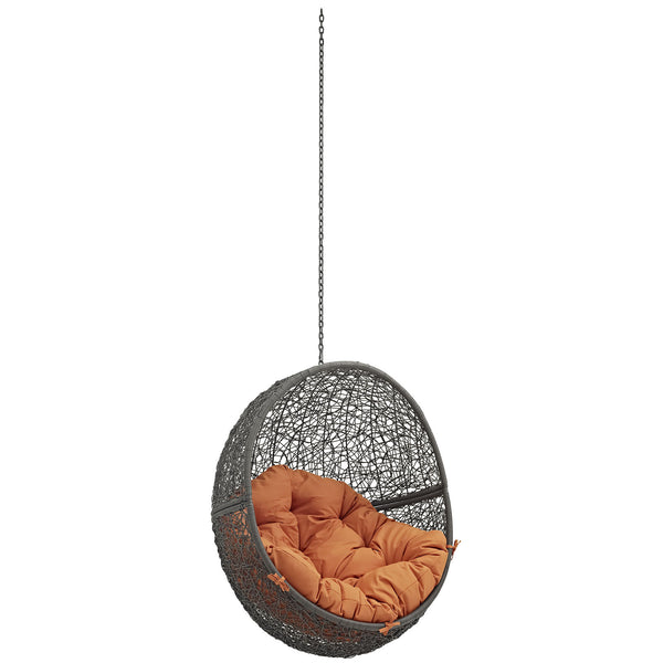 Hide Outdoor Patio Swing Chair Without Stand - Gray Orange