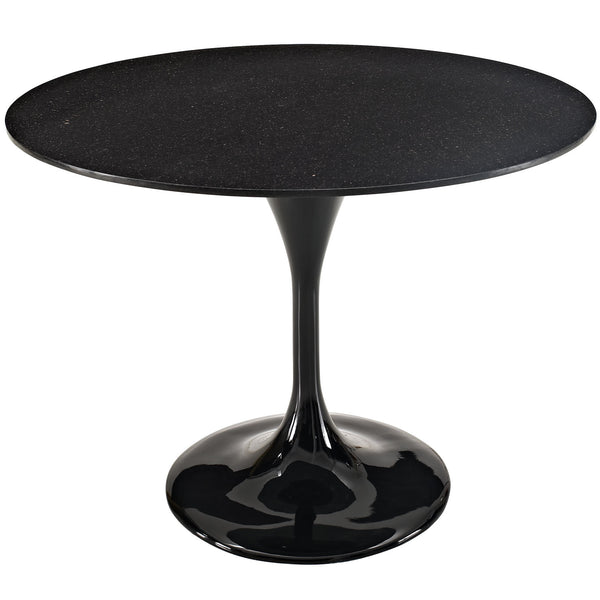 Lippa 36" Marble Dining Table - Black