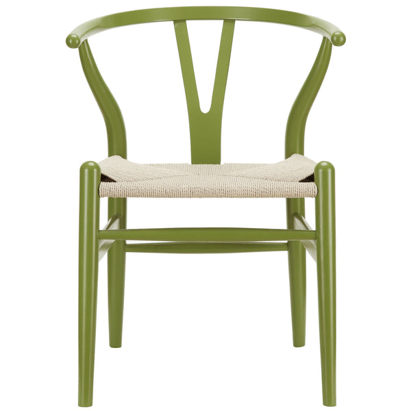 Amish Dining Wood Armchair - Green