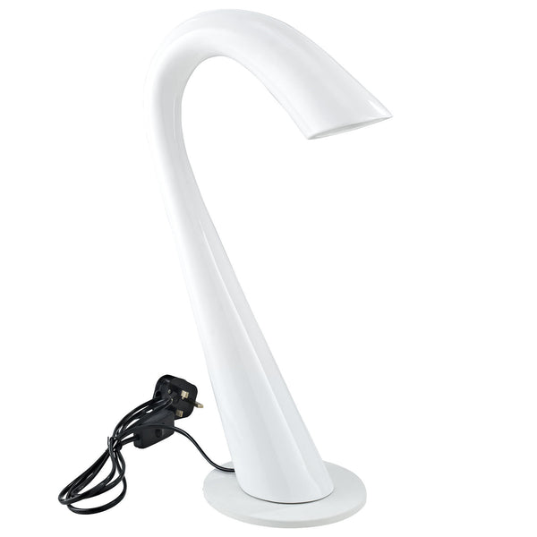 Gooseneck Table Lamp - White