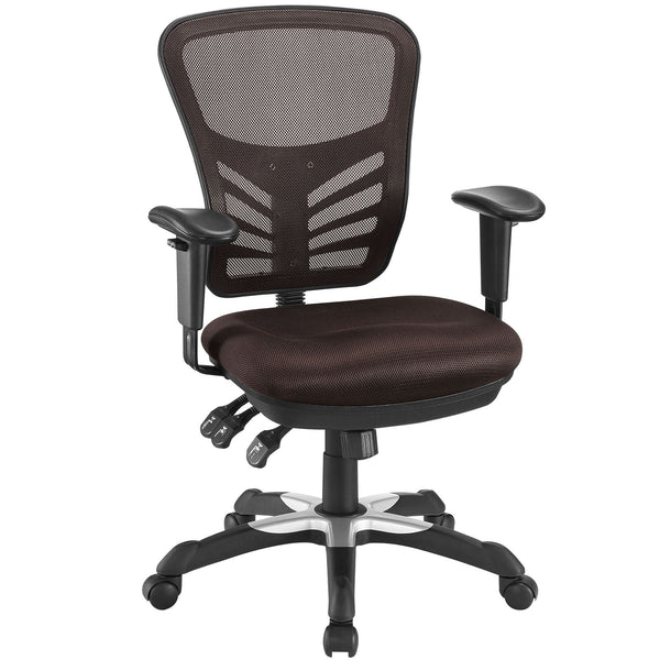 Articulate Mesh Office Chair - Brown