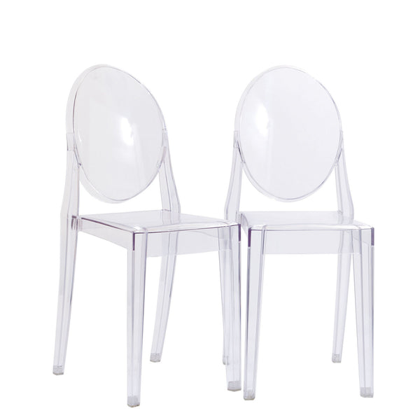 Casper Dining Chairs Set of 2 - Clear