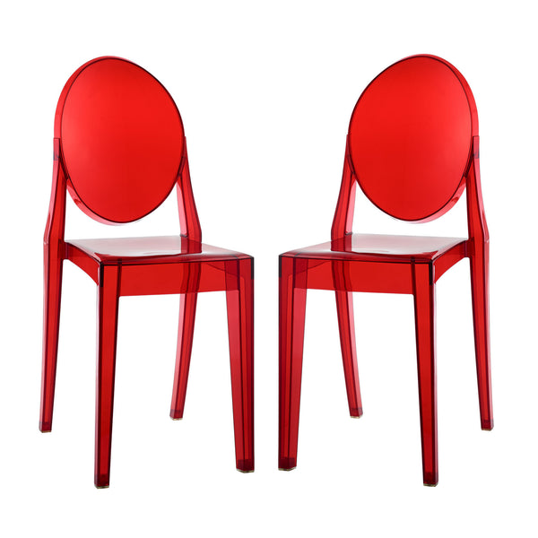 Casper Dining Chairs Set of 2 - Red