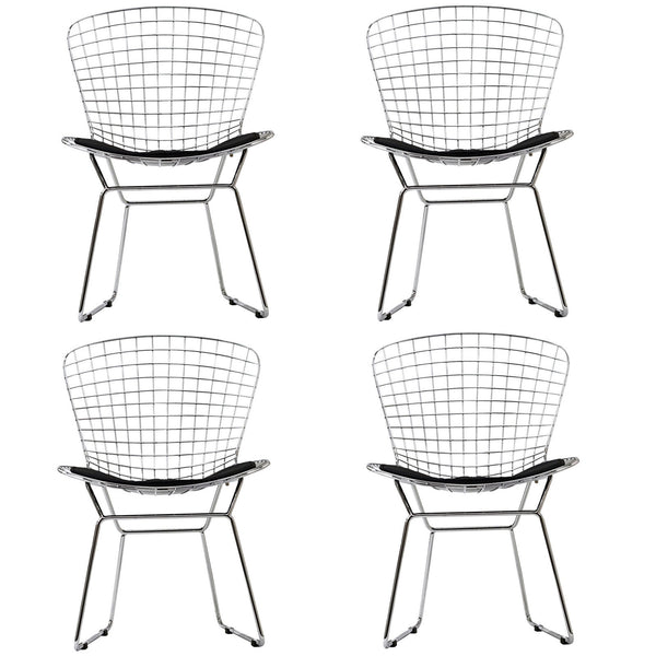 CAD Dining Chairs Set of 4 - Black