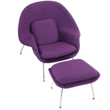 Womb Style Chair and Ottoman