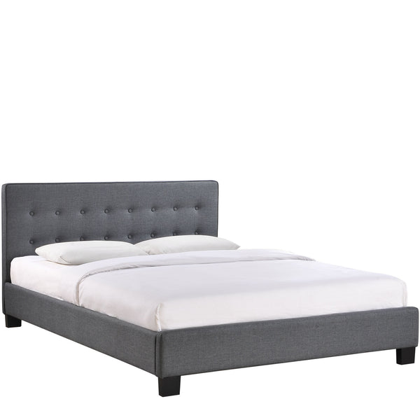 Caitlin Full Fabric Bed - Gray
