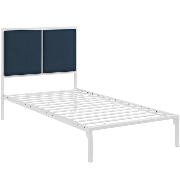 Della Twin Bed - White Azure