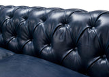 Durango Rustic Blue Leather Sofa