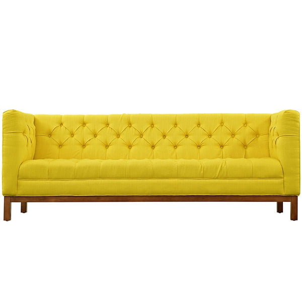 Anna Fabric Mid Century Modern Style Sofa - SUNNY